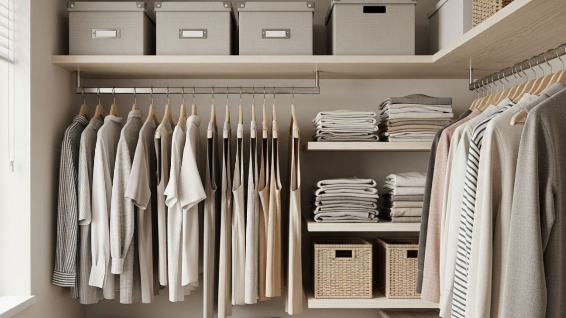 how to organize a small closet