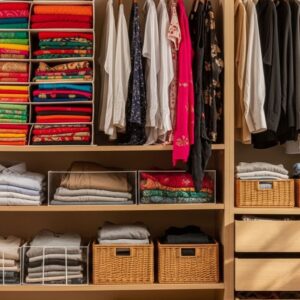 how to organize clothes in closet