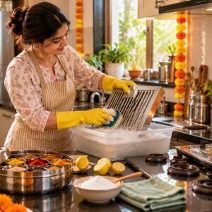 kitchen cleaning before diwali