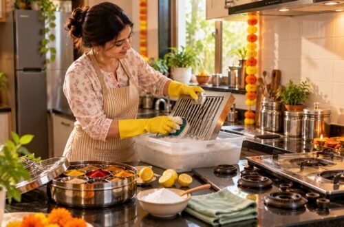 kitchen cleaning before diwali