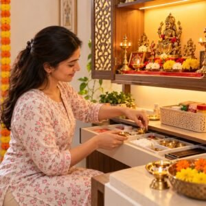 puja room organization ideas